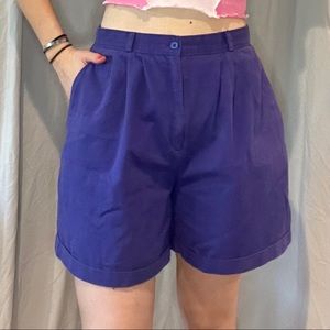 Purple Boyfriend Shorts